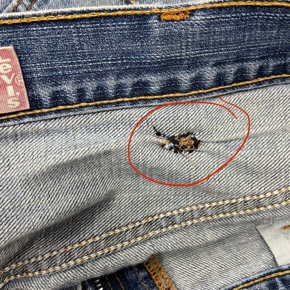 LEVI'S | Distressed Denim Cut-Off Shorts - Picture 11 of 14